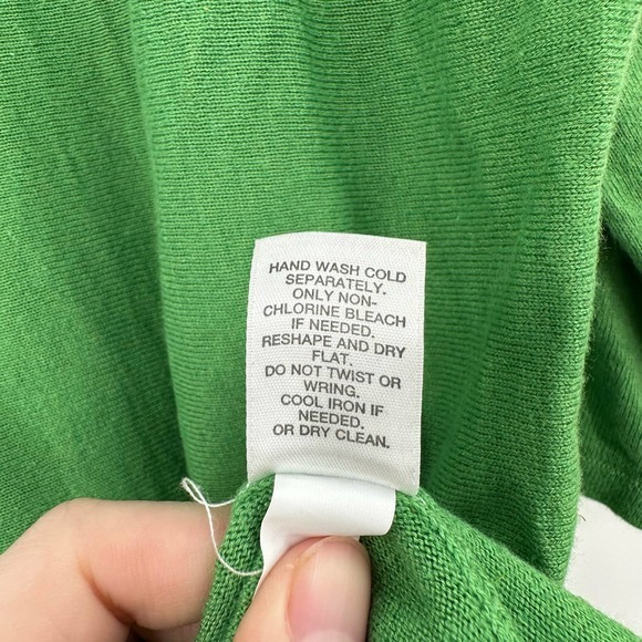 J Jill size small linen blend green top‎ - Picture 5 of 6